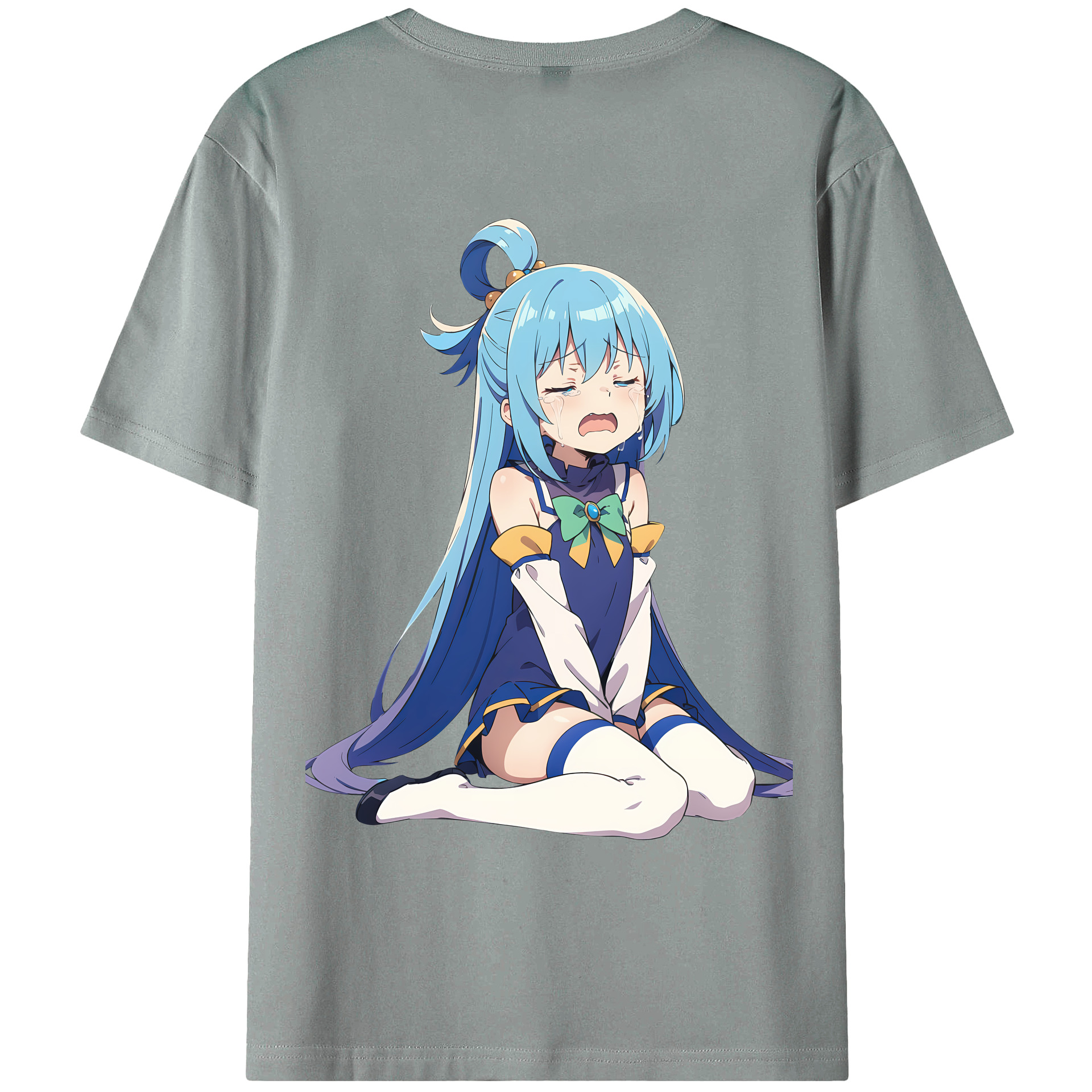 （画像用） 転スラ Regarding Reincarnated to Slime 綿100％ メンズ半袖Tシャツ（バックプリント） 通気性
